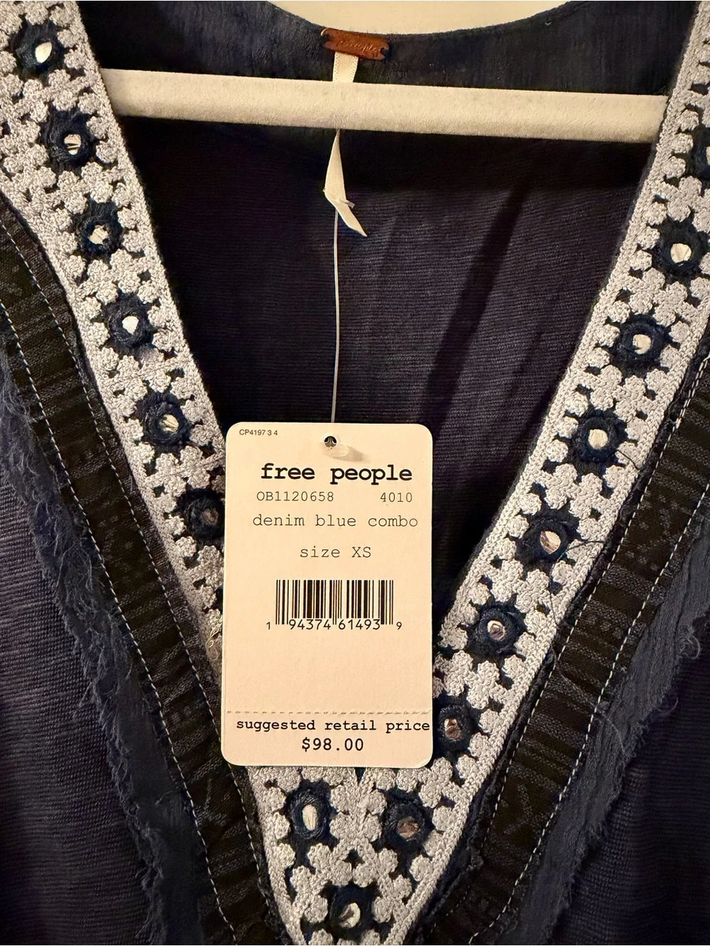 Free People deep neckline